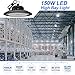 Hugtek LED High Bay Light 150W 21000 LM with US Plug 5ft Cable, 5000K Daylight, IP65 Waterproof, Non-Dim, UFO Commercial Warehouse Workshop Factory Barn Garage Lowbay Area Lighting Fixture