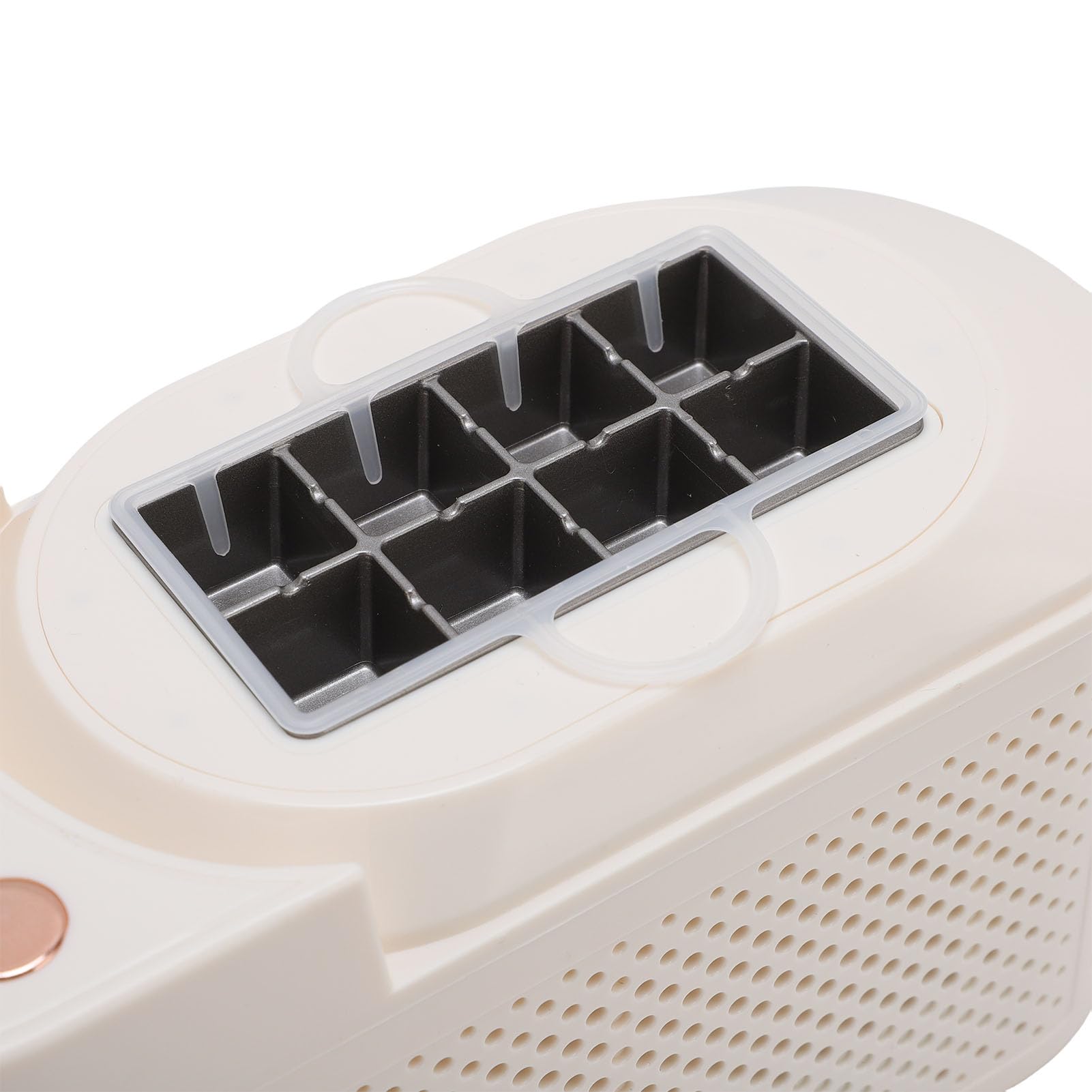 Mini Máquina de Hielo Portátil para Encimera, Fabricación de Hielo Rápida de 120W, 8 Cubos en 10 Minutos para Casa, Camping, RV (Enchufe de la UE)