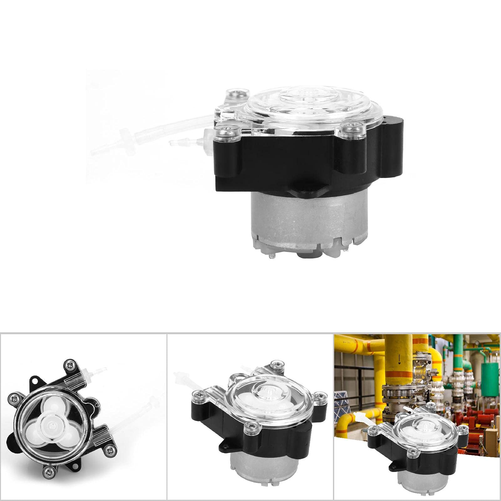 Pompa peristaltica micro Pompa peristaltica laboratorio, Direzione regolabile con polarità invertita Flusso preciso 0-150 ml min Dimensioni