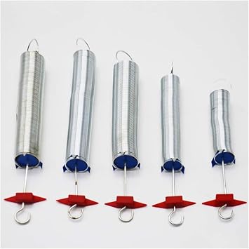 VERIMP Physics Experiment Compression Spring Spiral Spring Set Junior High School Equipment Coil Spring Set 0.5N, 1N, 2N, 3N, 5N Physics Experiment Equipment Teaching Instruments