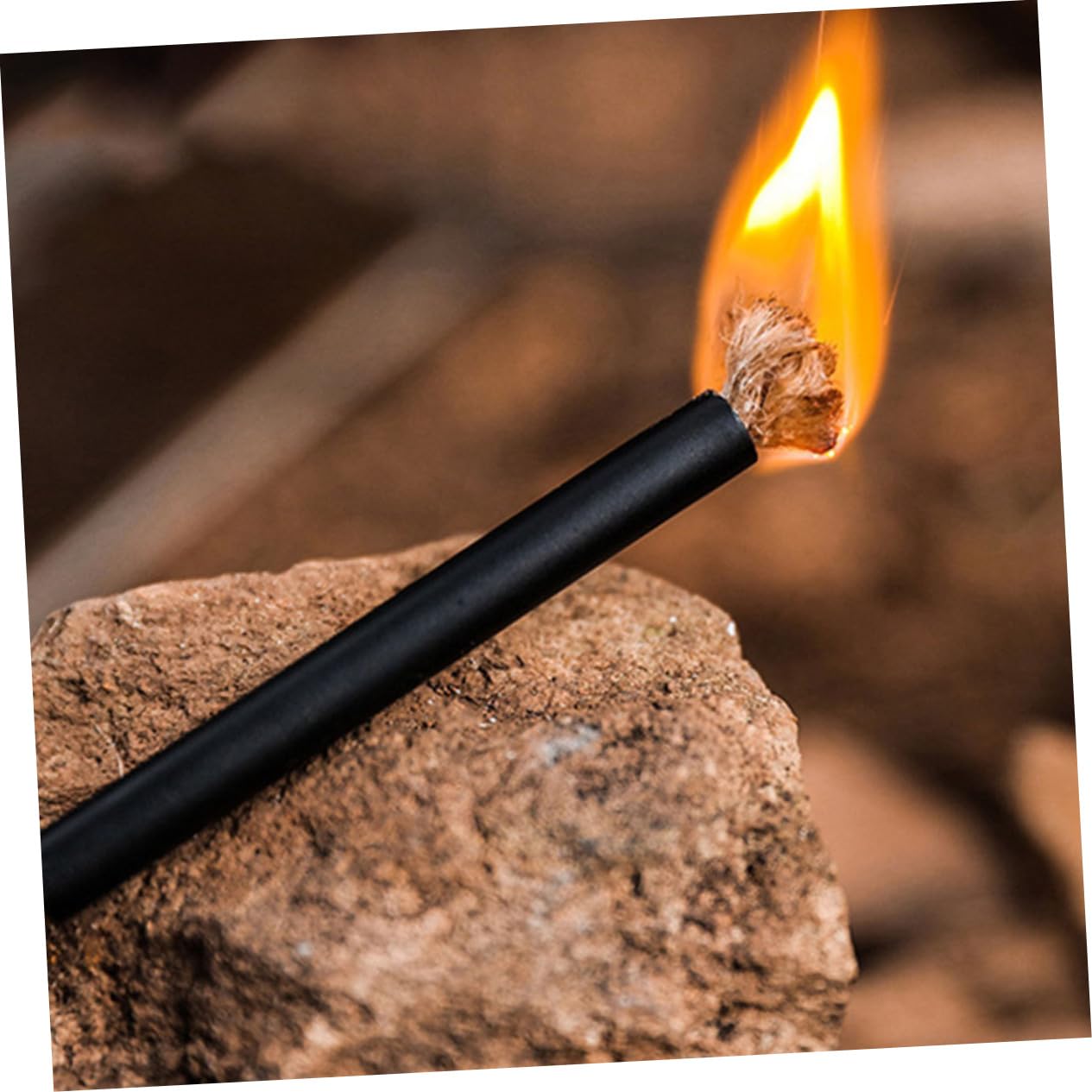 VANZACK 6pcs Outdoor Camping Wick Cord Fire Starter Rope for Easy Ignition Jute Material for Camping and Survival Needs