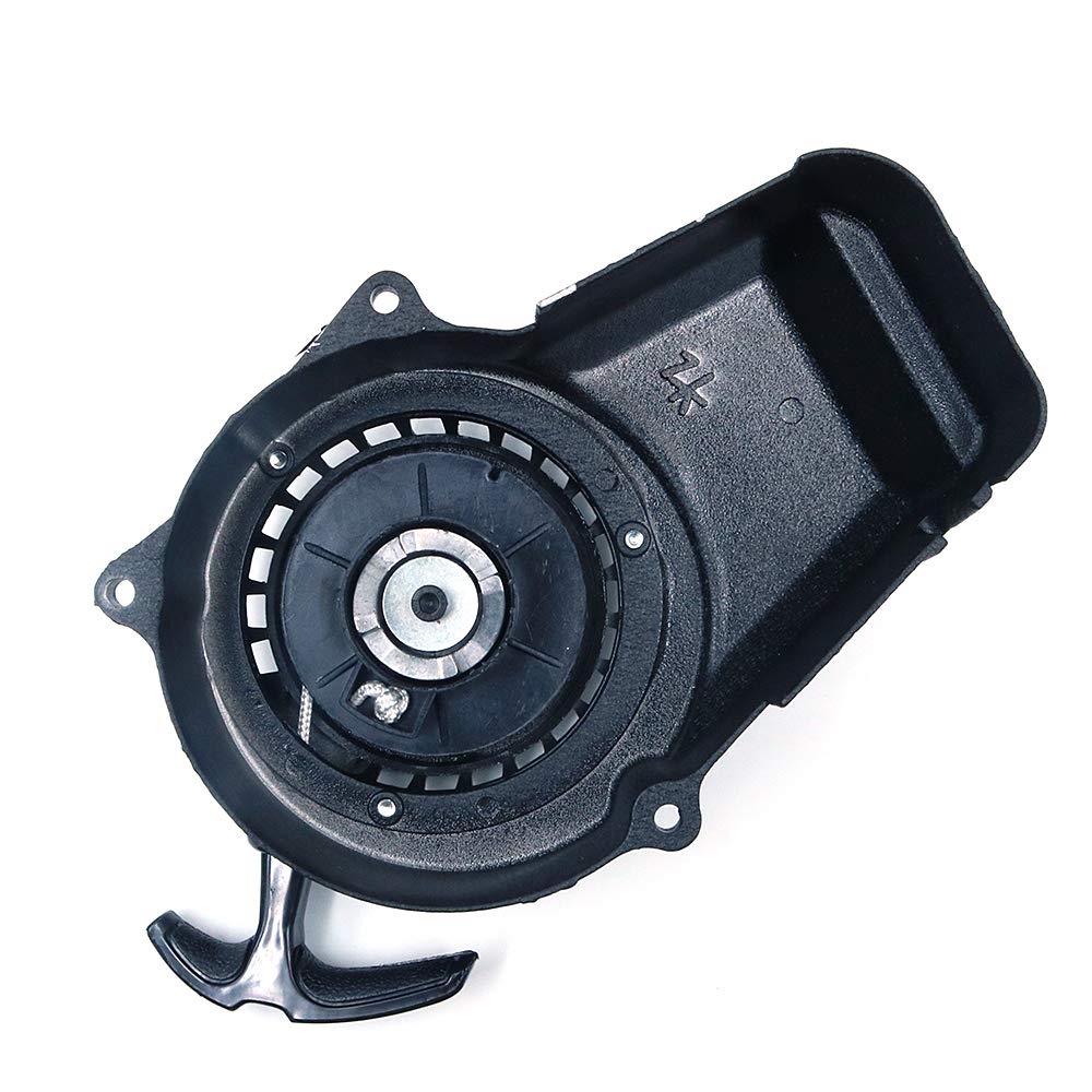 Namvo 47-49cc Mini Moto Pull Start, 2 Tempi Raffreddato ad Aria Moto Dirt Quad Pull Start Plastica Manuale Avviamento Manuale Accenditore Pullstart Accenditore Moto (Nero)