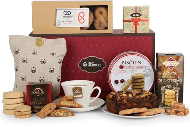 Traditional Afternoon Tea Time Delights Hamper Box For Him and For Her