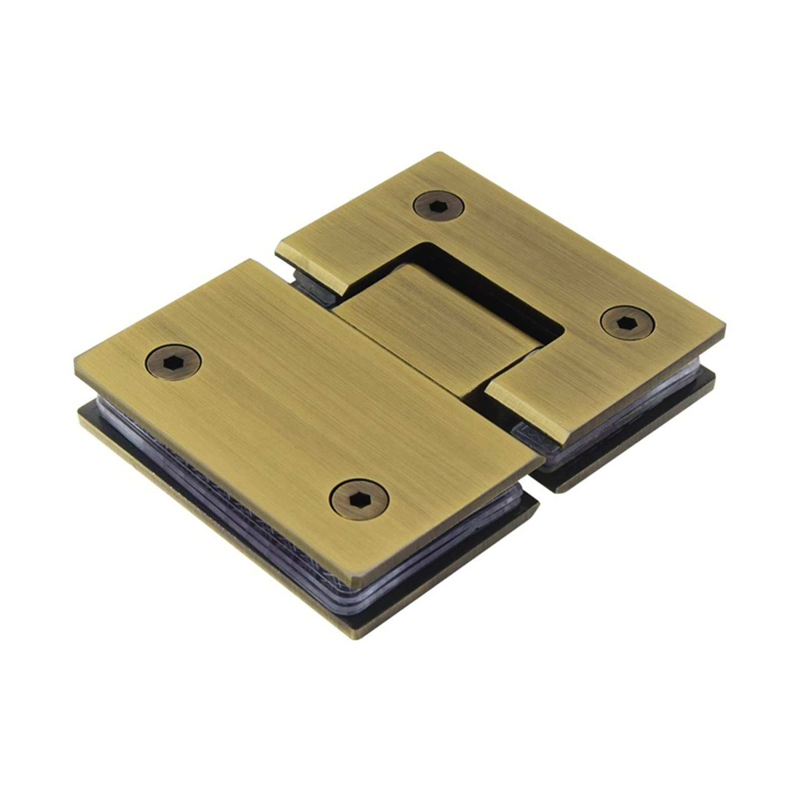 Nvsfzgiyg 180 Degrees Glass Door Hinge,Bathroom Clamp,304 Stainless Steel, Shower Doors Hing, Pull Sliding Hinges(180 Degrees)