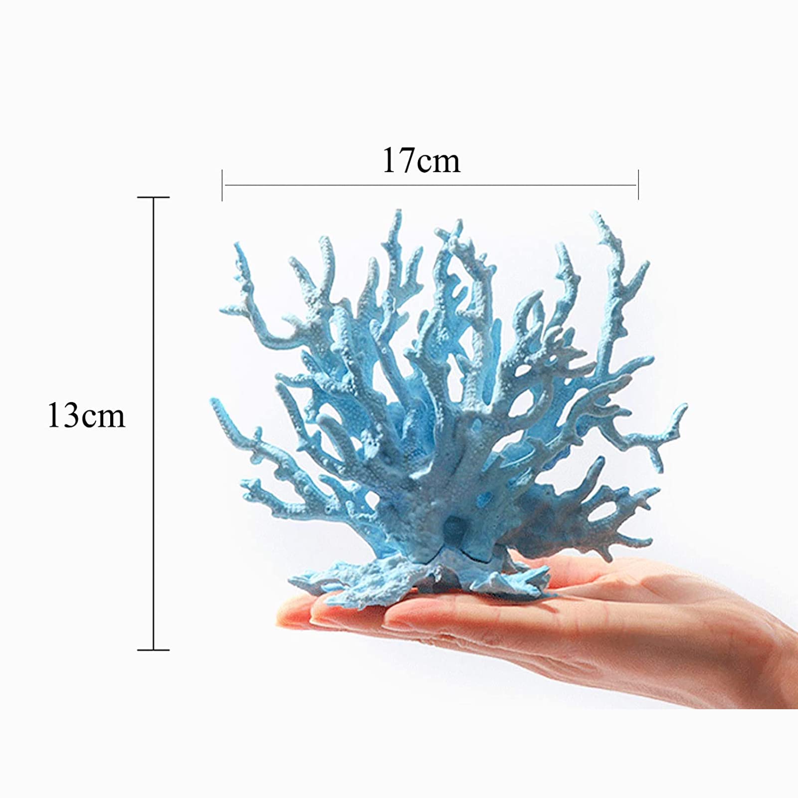 Lot de 2 coraux artificiels pour aquarium - Décoration en plastique - Ornements