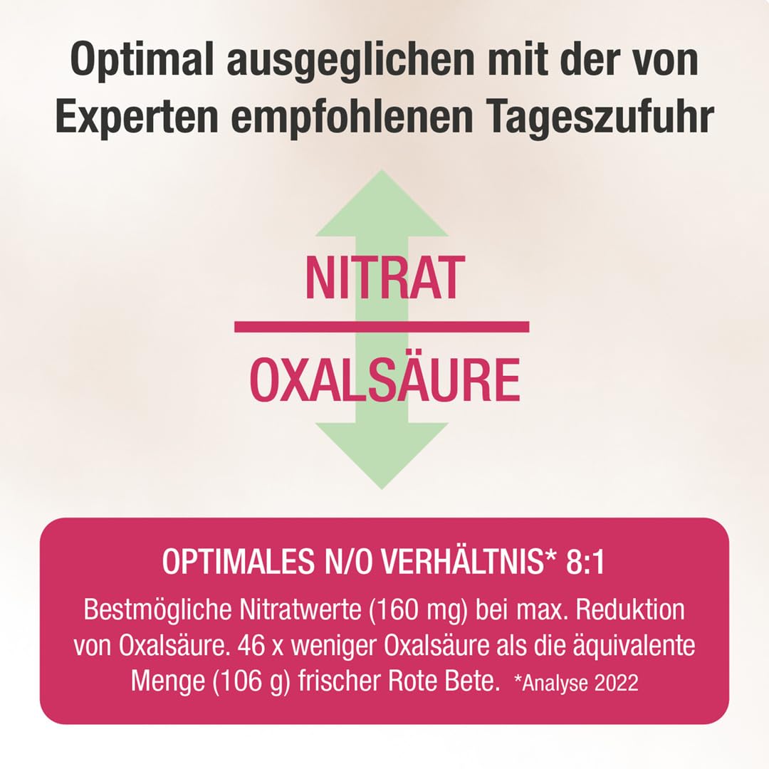 100% Bio Rote Beete Extrakt - hochkonzentriert, 10ml täglich - 5,3 kg Rübe in 500ml - Rote Beete Saft mit 46x weniger Oxalsäure als in frischer Beetroot (500 ml)