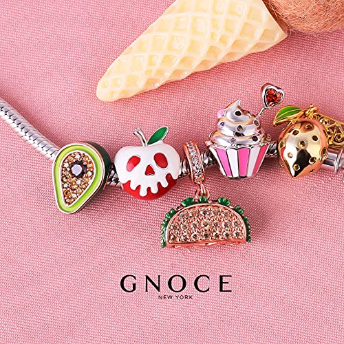 Image of GNOCE Food Themed Charm Beads Fit Charm Bracelet Necklace for Women
