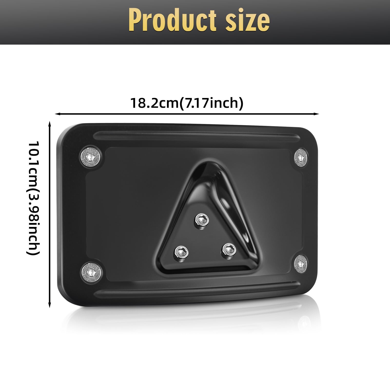 Riloer Tablica rejestracyjna motocykla do Harley Dyna Sportster 1200 883, czarny