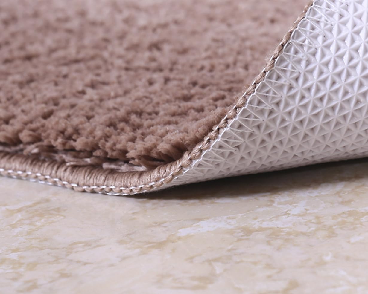 Ultra Soft Absorbent Non-Slip Bath Mat for Bathroom Shower & Tub - 80 x 160 cm Black - Quick-Dry Comfortable Stylish Waterproof Bathroom Rug