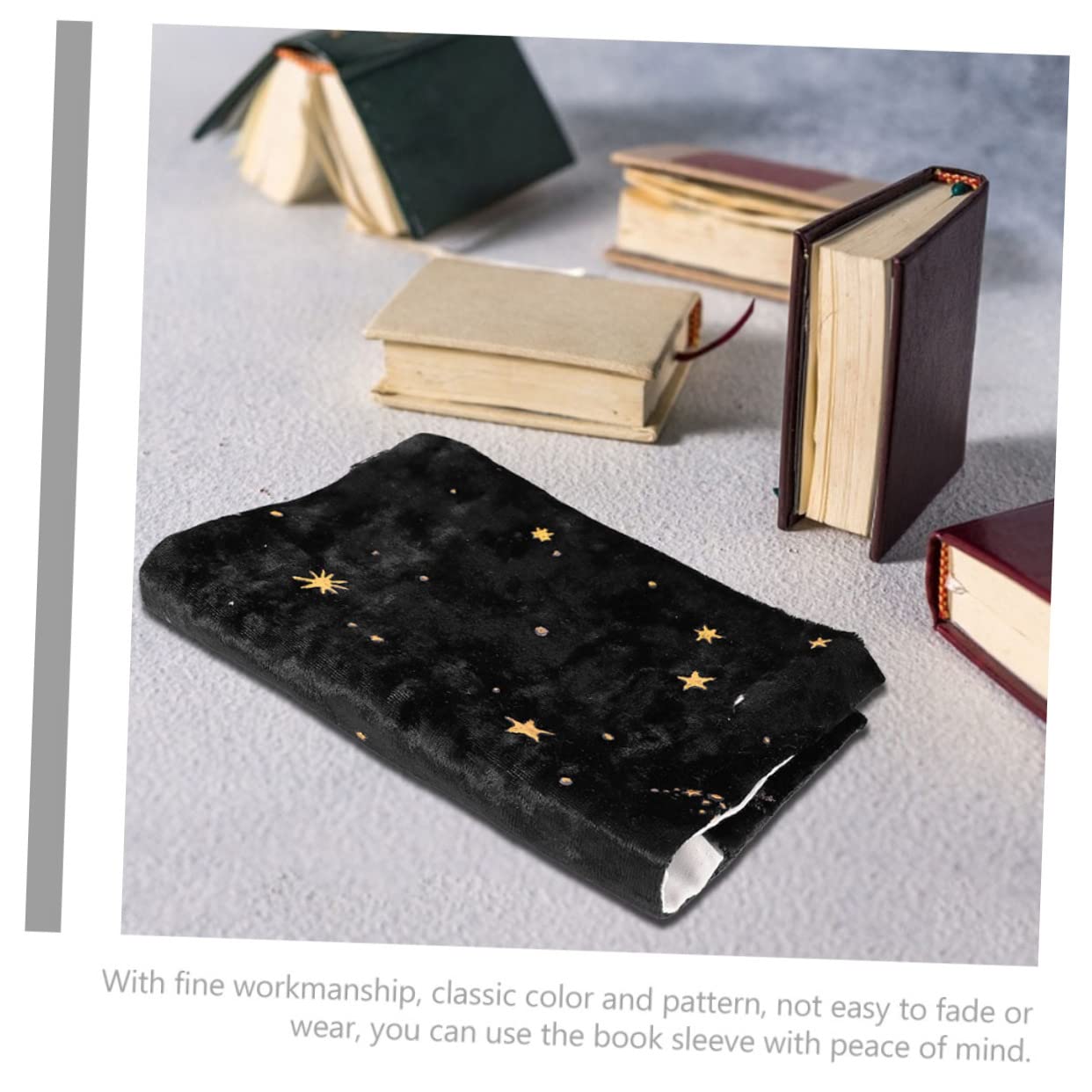 SEWACC 5st Bucheinband Aus Stoff Hülle Für Buch Wiederverwendbare Buchumschläge Dekorativer Buchumschlag Buch Staubschutzhülle Scrapbook-schutzhülle Buchdekor Bronzierender Samt Black