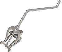 Vista 3 de Yibuy Sax Abrazadera Clip Lira para Saxofón Alto Tenor Banda Para Marcha Clips Plata