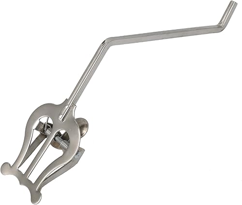 Miniatura 3 de Yibuy Sax Abrazadera Clip Lira para Saxofón Alto Tenor Banda Para Marcha Clips Plata