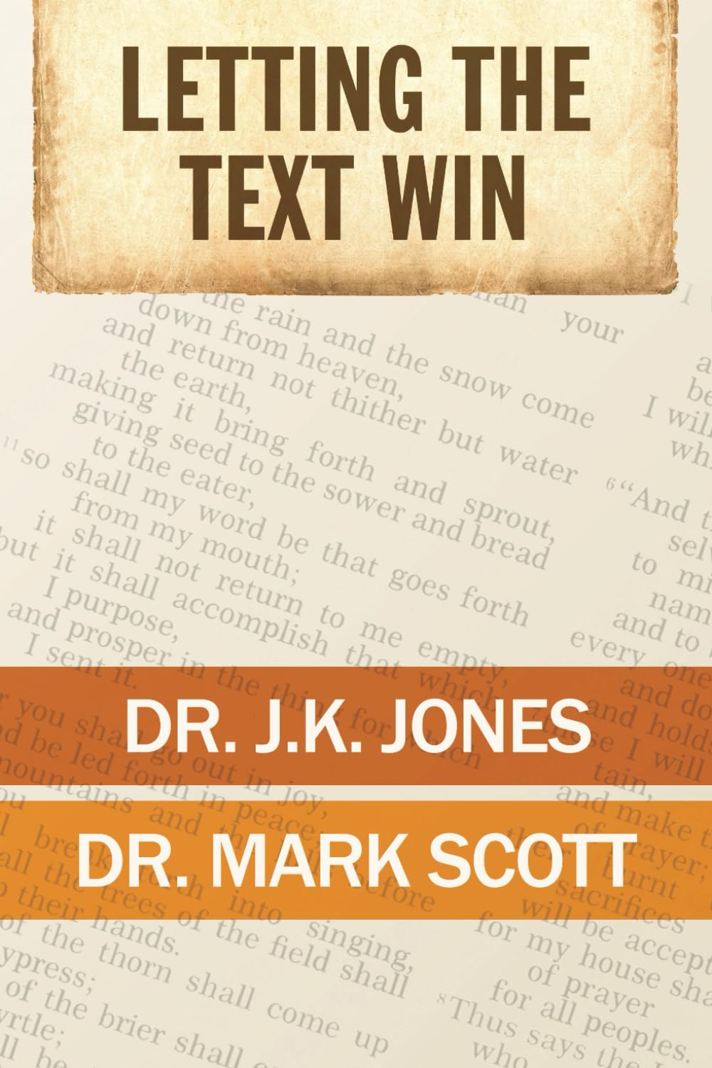 Letting The Text Win