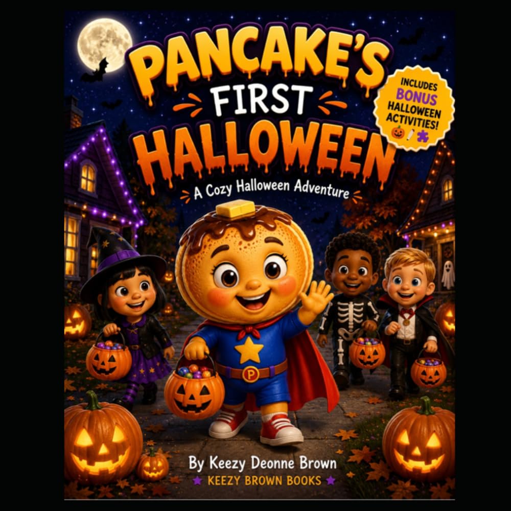 Pancake's First Halloween: A Cozy Halloween Adventure with Fun Activities! (Pancake's Holiday Adventures)