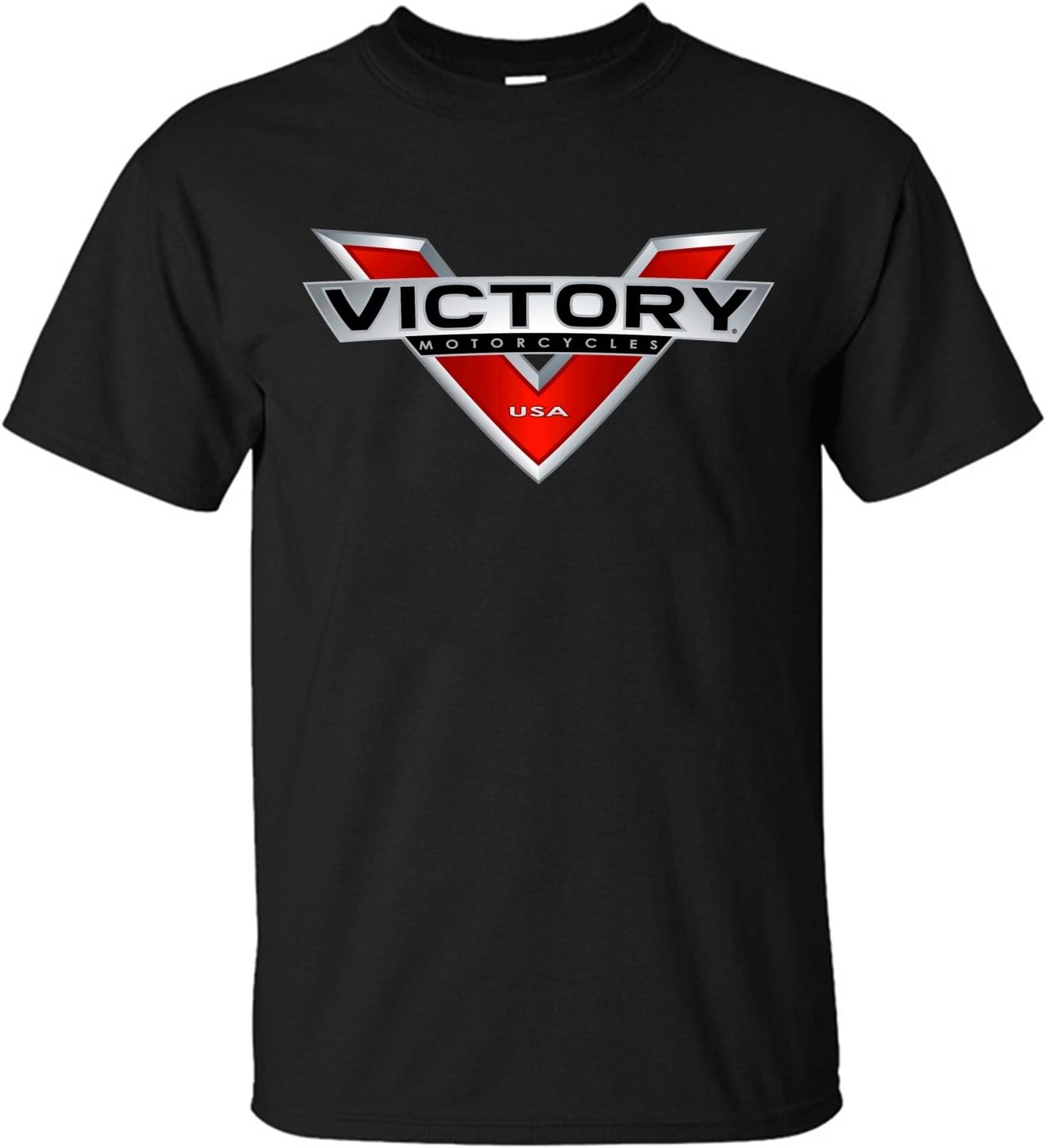 XTOTO Men's Logo Accessories Victory Motorcycle Cool T-shirts