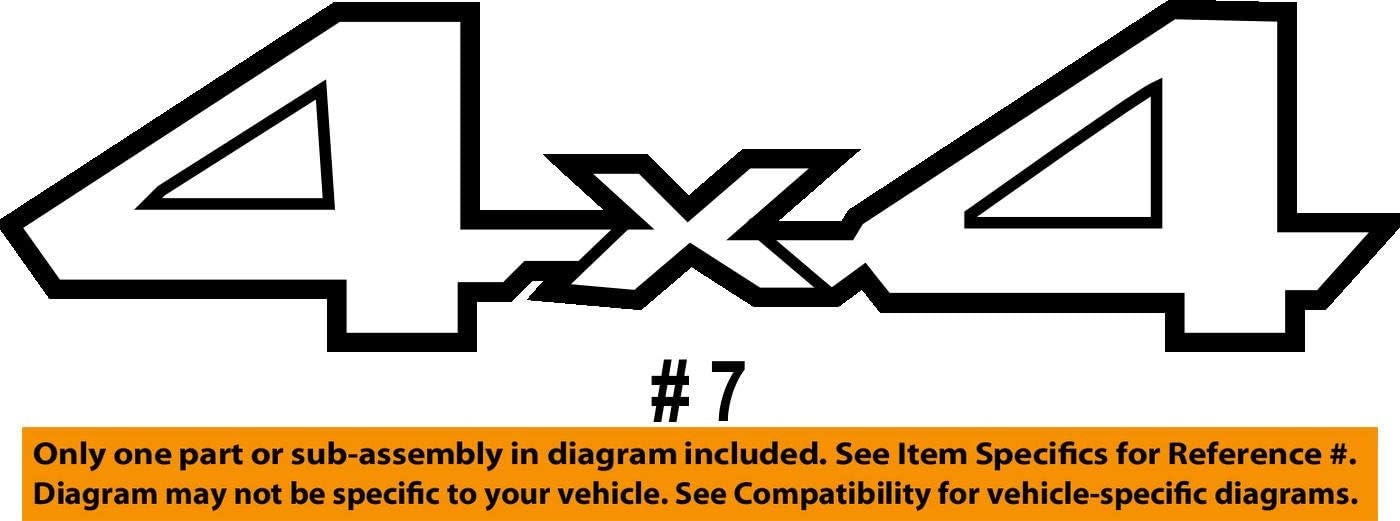 Genuine Toyota 17-20 Tacoma 15-20 Tundra TRD PRO Black 4x4 Emblem (75473-0C050)