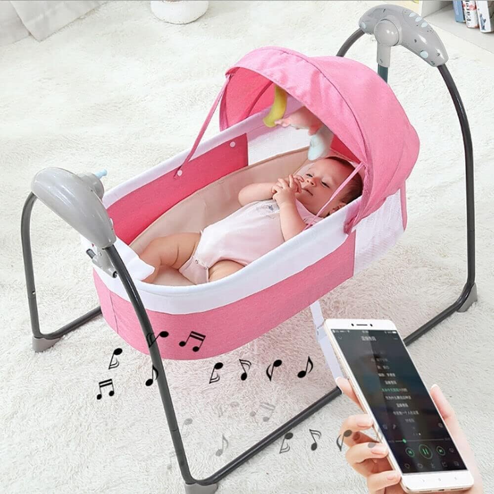 POSTEGE Electric Baby Cradle Cot, Electric Baby Cradle Automatic Swing
