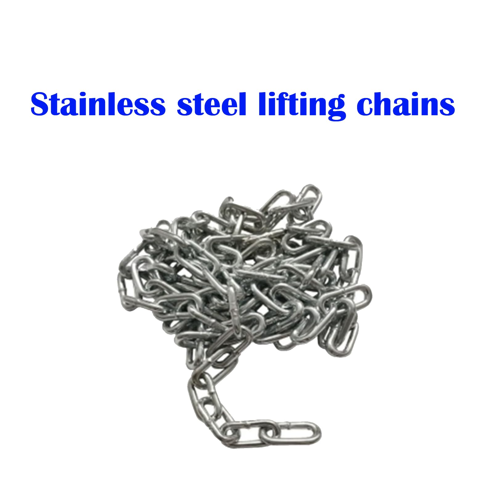 Catena di sollevamento in acciaio inox, catena di sicurezza, antifurto saldata, metallo particolarmente spesso, diametro 6 mm - 16 mm (12 mm x 1 pezzo)