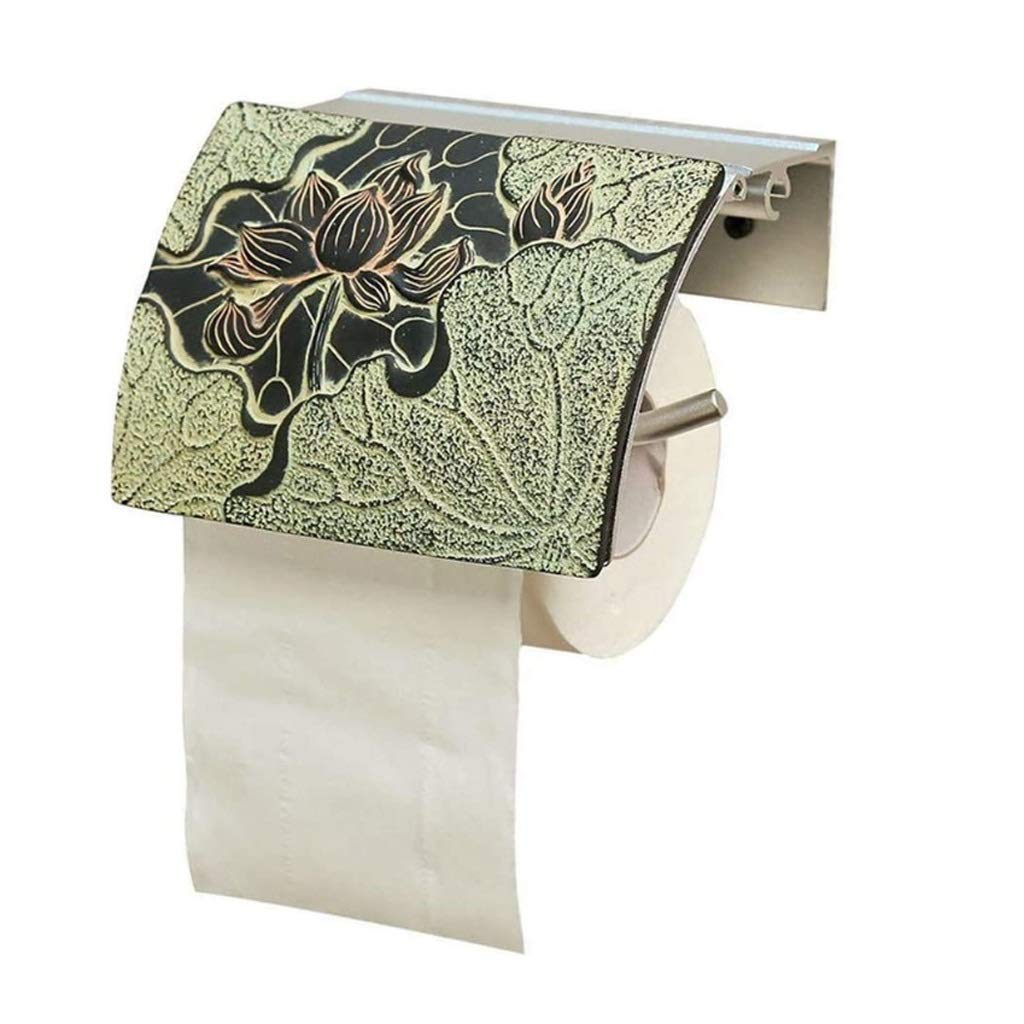 NEECS Portarotolo portarotolo da Parete, portarotolo Carta igienica da Bagno, portasciugamani da Cucina Placcato Oro