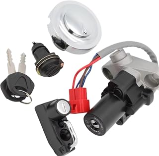 for XVS1100 Drag Star 1999-2003/2005-2008 Motorcycle Ignition Switch for Gas Cap Cover for Seat Lock