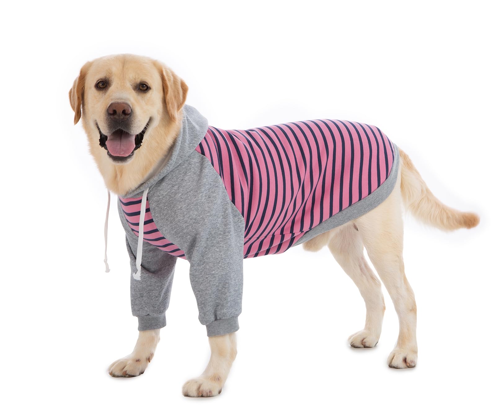 BT Bear Dog Hoodie for Large Dogs Big Dog Hoodies Dog Sweatshirt Dog Jumper Large Warm With a Soft Texture Easy to Wear Sweaters for Big Dogs Labrador German Shepherd,Pink 7XL