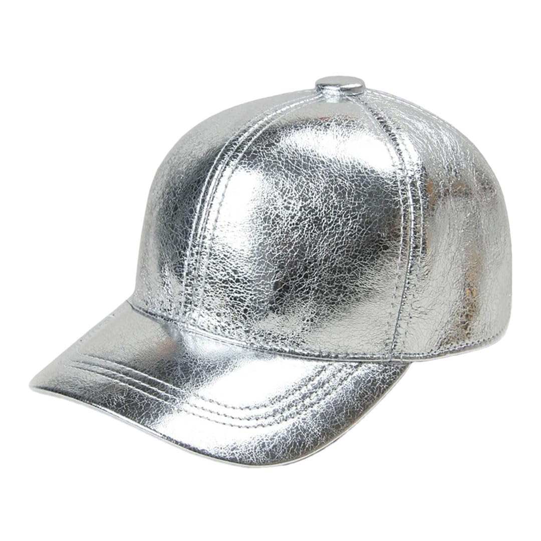 Gorra de béisbol unisex de piel auténtica para hombre y mujer, para exteriores, brillante