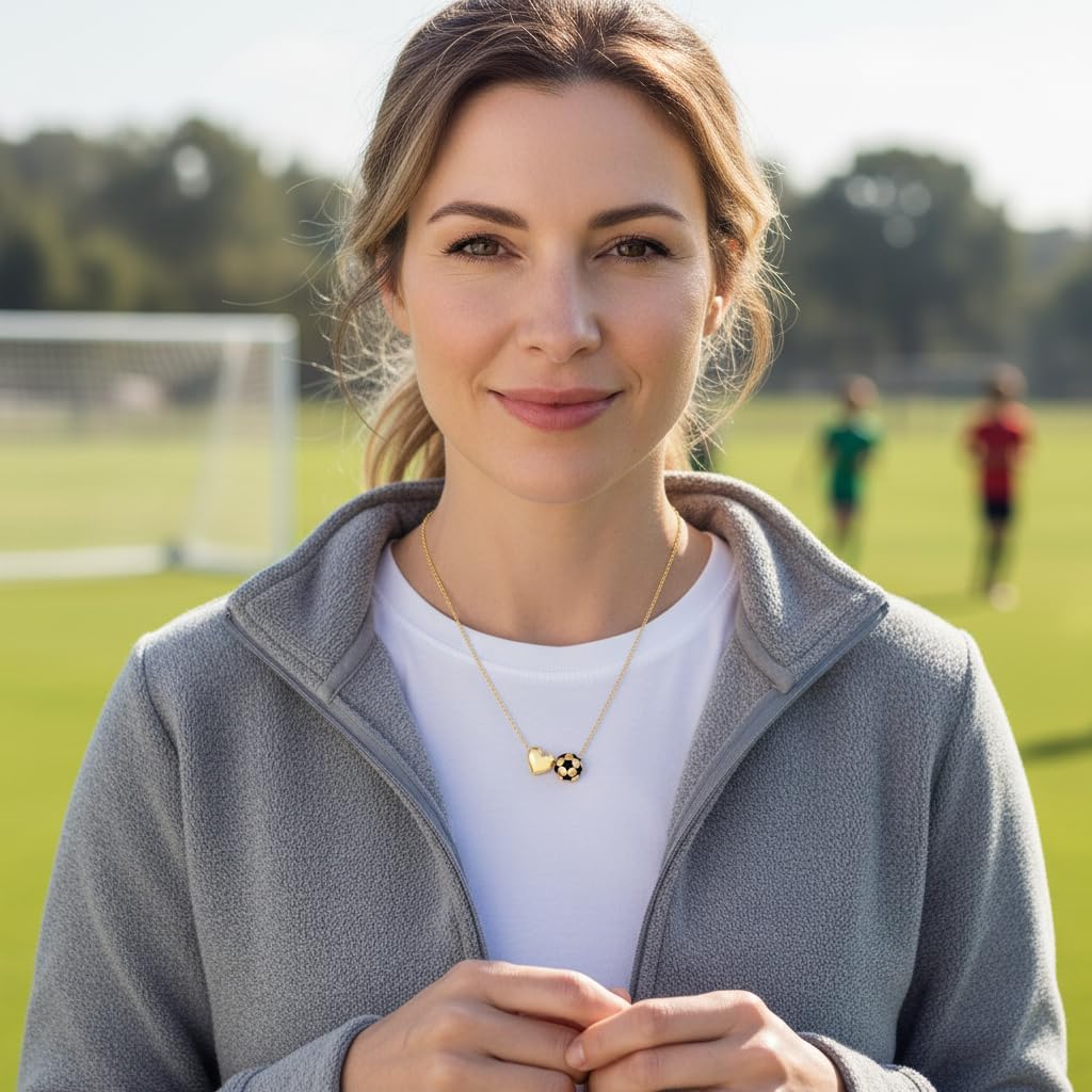 Softball/Basketball/Soccer Necklace for Women - Dainty Ball Necklaces for Team Coach Player Mom, Sports Accessories Jewelry Gifts - Image 2