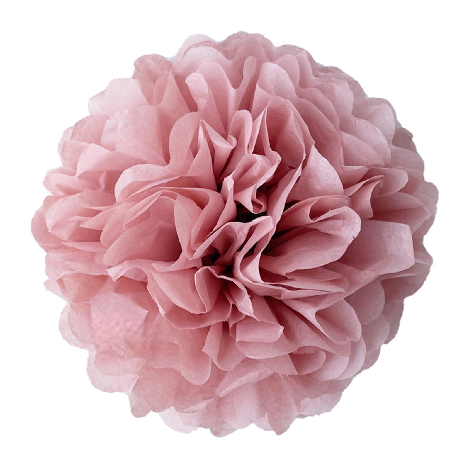 Paper Pom Poms 10 Pcs 4 Inches Cm Tissue Paper Pom Poms Flowers Balls Party Decoration Pompoms Pompom Ball Mariage(Dusty Rose,10 pcs)