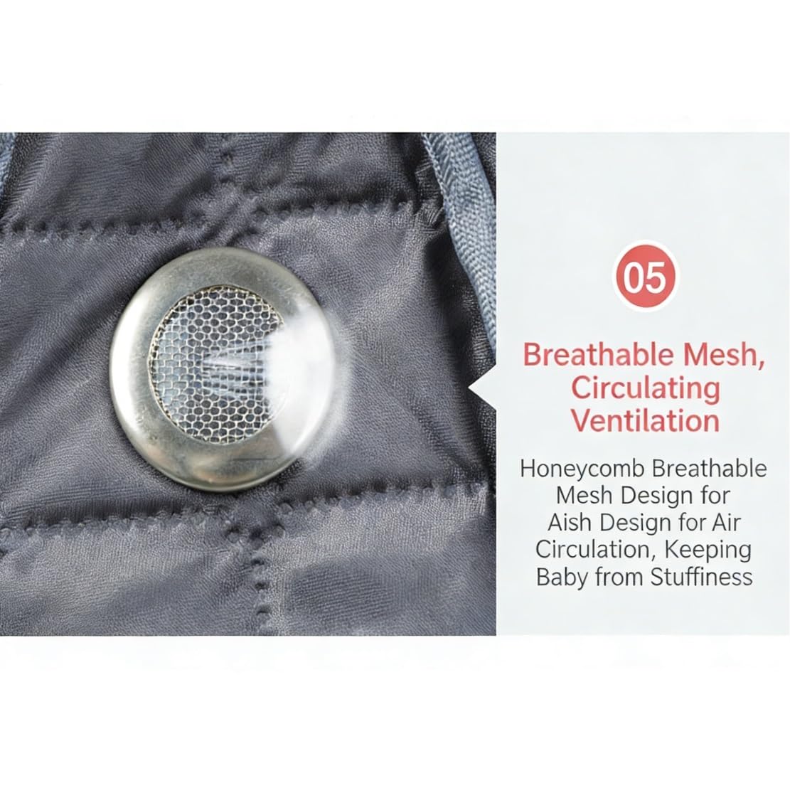 Housse de pluie universelle pour poussette, accessoires de poussette, coupe-vent, chaude, imperméable, en EVA, compatible avec la poussette Bee+ 5 Bee 3 6 Nest (gris foncé)