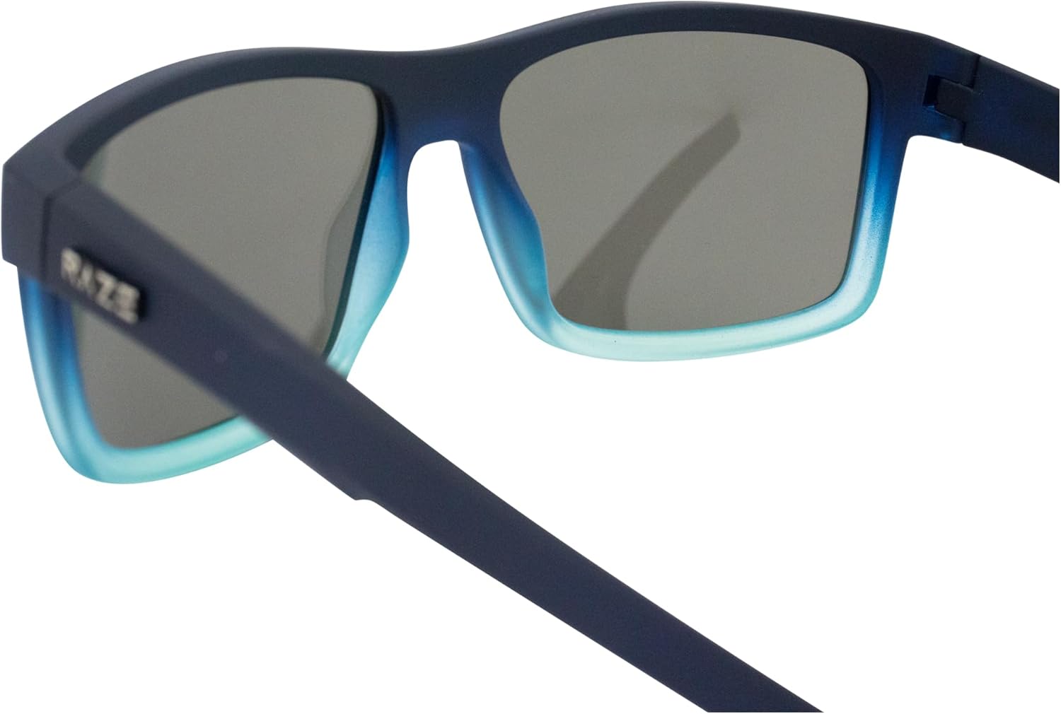Raze Eyewear Offshore Sports & Boating Polarized Sunglasses Navy to Light Blue Frame w/Smoke Mirrored Lenses - Image 5