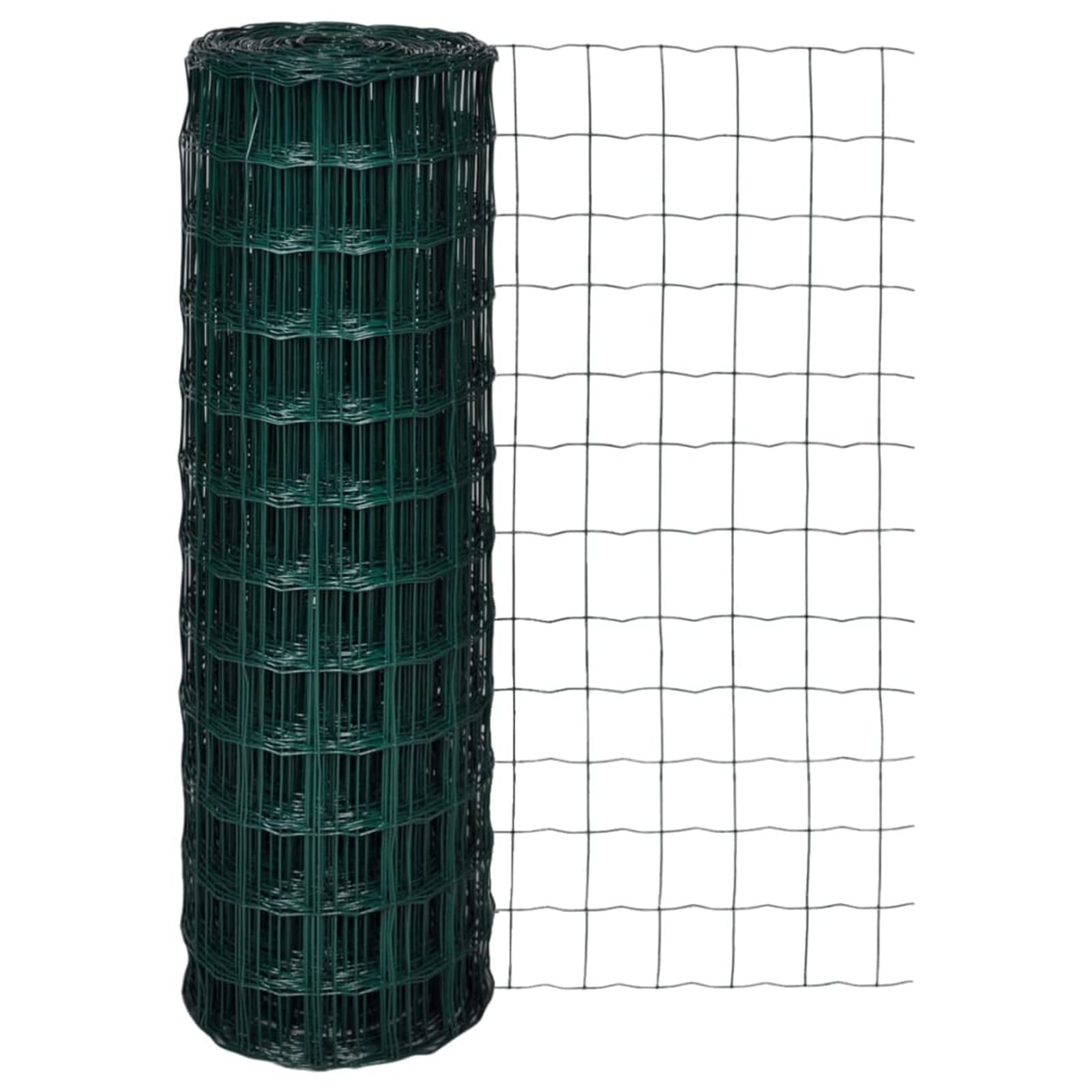 Tidyard Recinzione,Rete,in Acciaio,Rivestito PVC,Verde,10x1,2 m,Recinzione da Giardino,Recinzione in Rete Acciaio,Rete Recinzione in Acciaio,Recinzione in Metallo 10 m