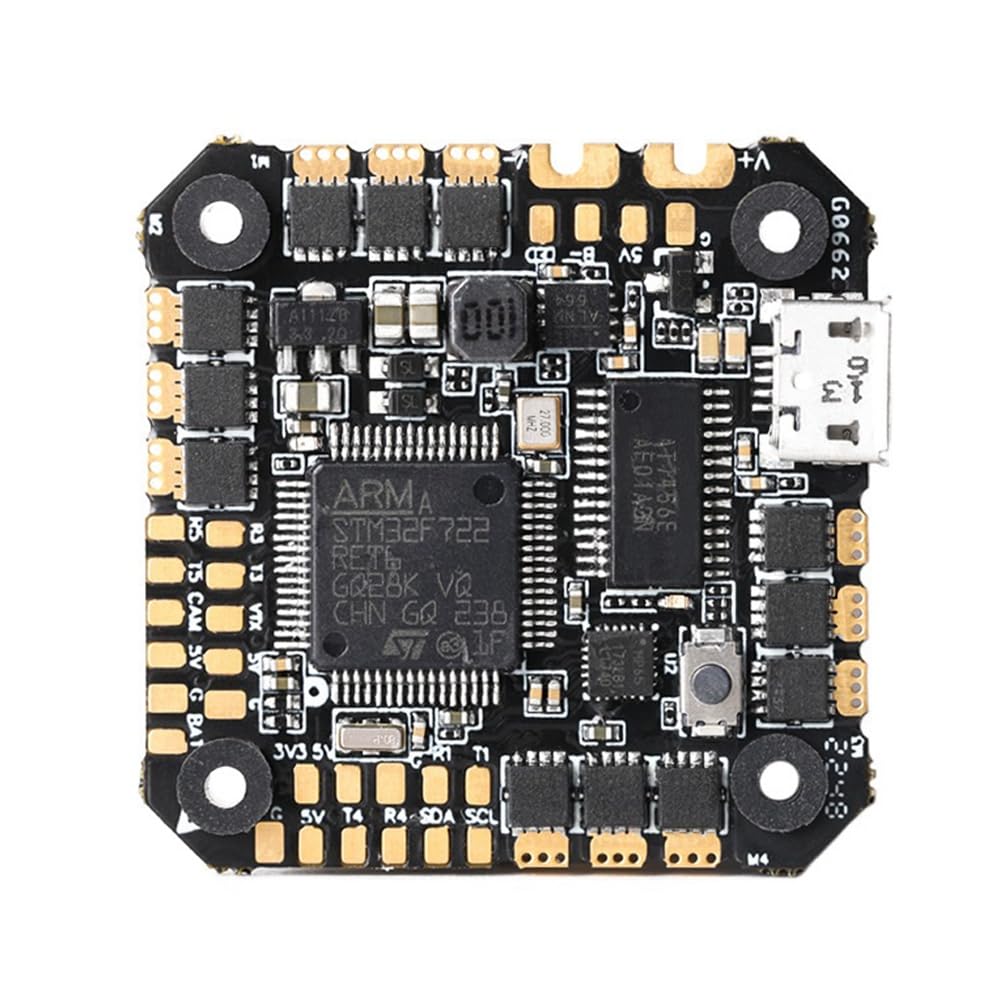 F7 35A AIO Flight Controller STM32F722 con Giroscopio e Barometro Integrati 3-6S 25.5x25.5MM per Drone da RC FPV