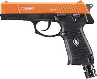 Lancer Tactical Air Self Defense 0.5 Caliber CO2 Non Blowback Scorpion- Less Lethal, Home Defense, Personal Defense, Police Grade Pepper Ball Gun for Self Defense-Full Set