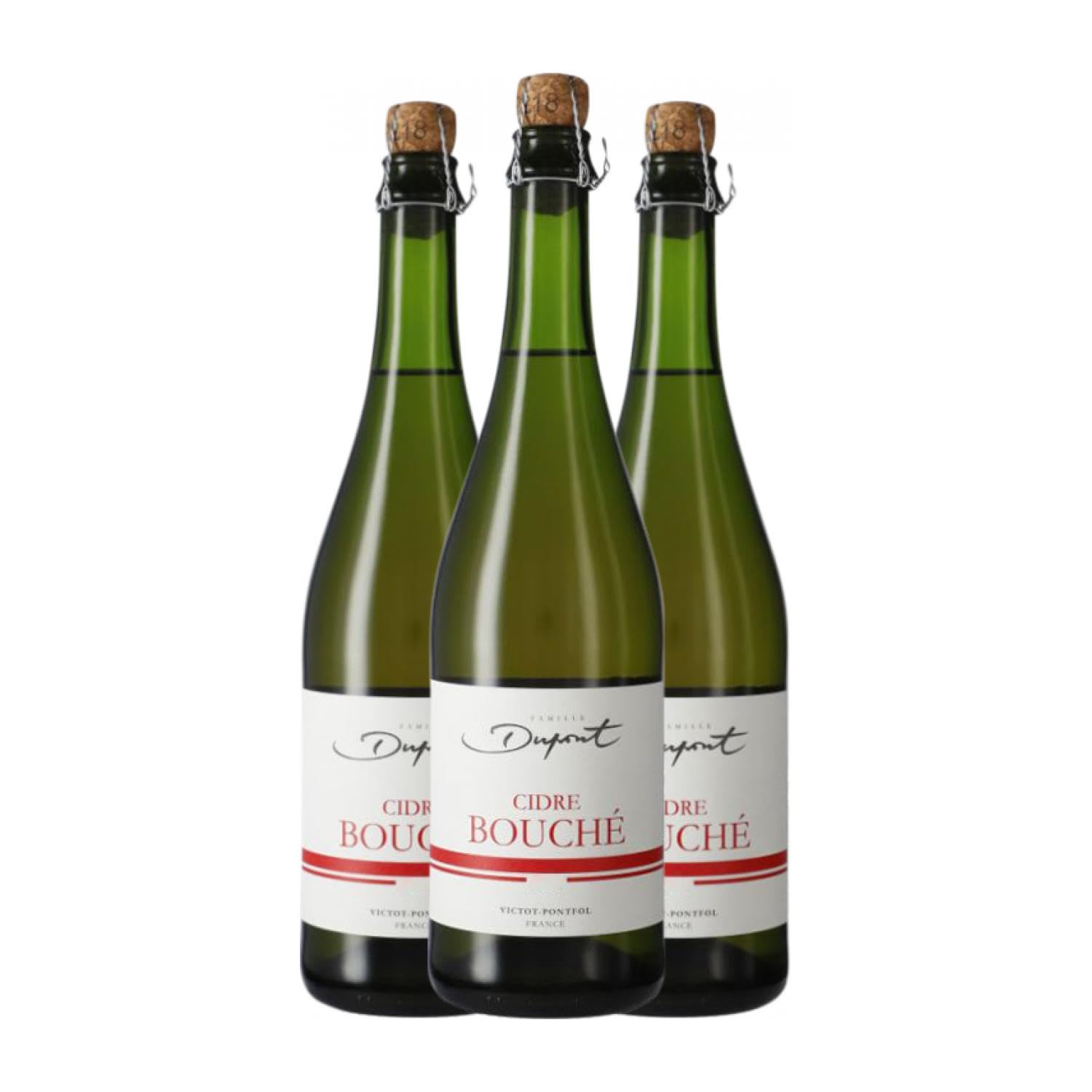 Cidre Dupont Bouché 75 cl (Karton mit 3 Flaschen von 75 cl)