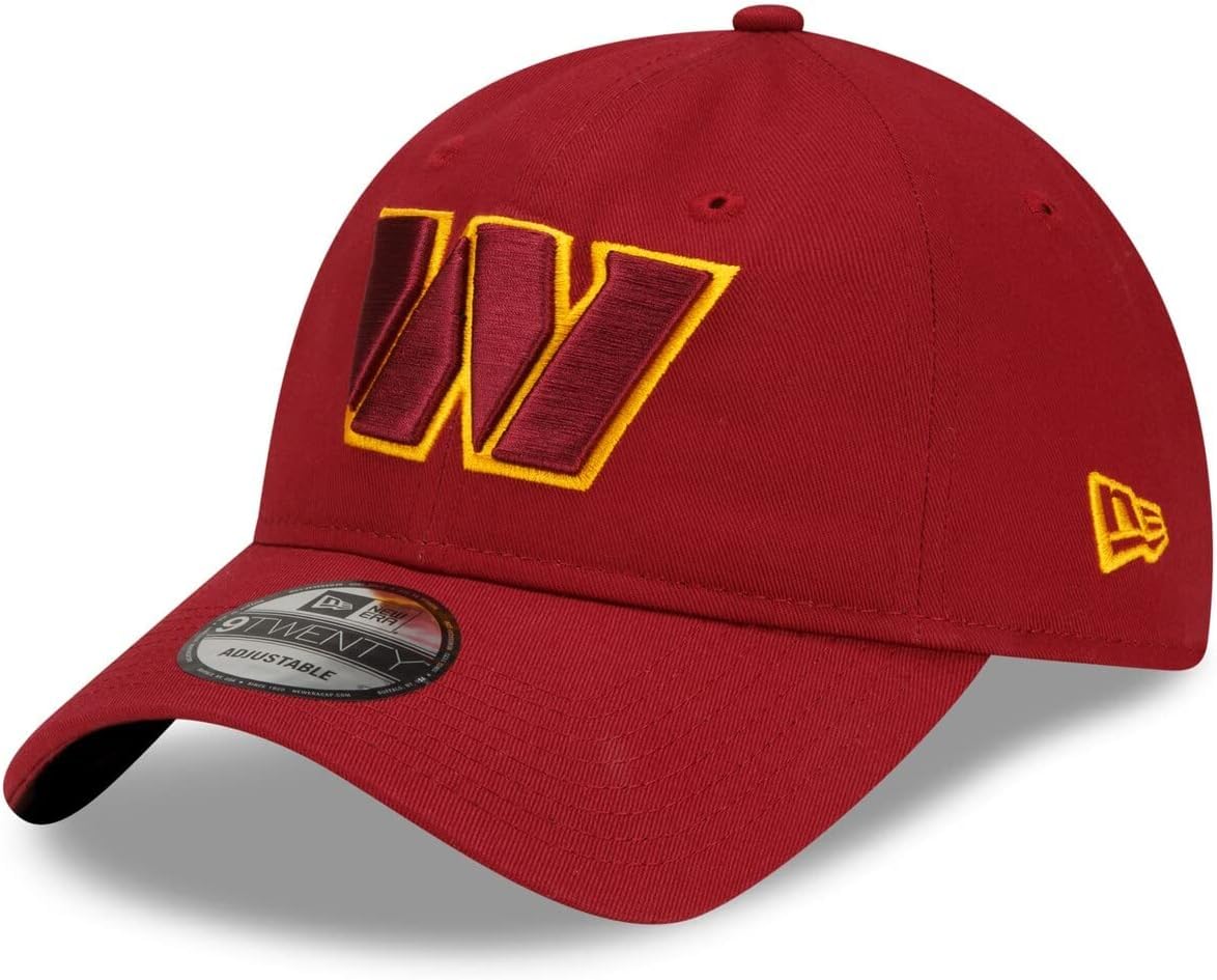 New Era NFL Core Classic 9TWENTY Adjustable Hat Cap One Size Fits All, Washington Commanders, One Size