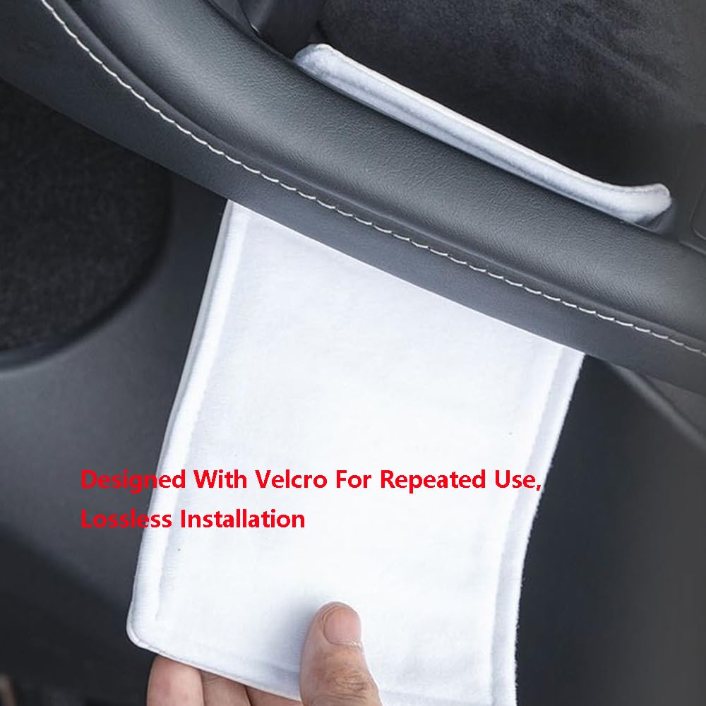 Asudaro Cover Di Protezione Della Maniglia Della Portiera Dell'Auto-Resistente Alla Polvere E Ai Graffi,Protezione Morbida Per Maniglia Dell'Auto In Pelle Compatibile Con Modello 3/Y