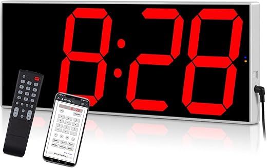 West Ocean Large Smart Digital LED Wi Fi Wall Clock with 6 Single Digit, Countdown, DST photo West Ocean Large Smart Digital LED Wi Fi Wall Clock with 6 Single Digit, Countdown, DST