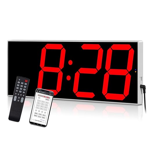 West Ocean Large Smart Digital LED Wi Fi Wall Clock with 6 " Single Digit, Countdown, DST West Ocean Large Smart Digital LED Wi Fi Wall Clock with 6 " Single Digit, Countdown, DST product
