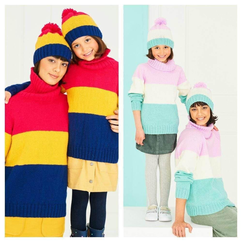 Stylecraft Double Knitting Pattern 9763 22/24- 42/44 in Sweater and Hat