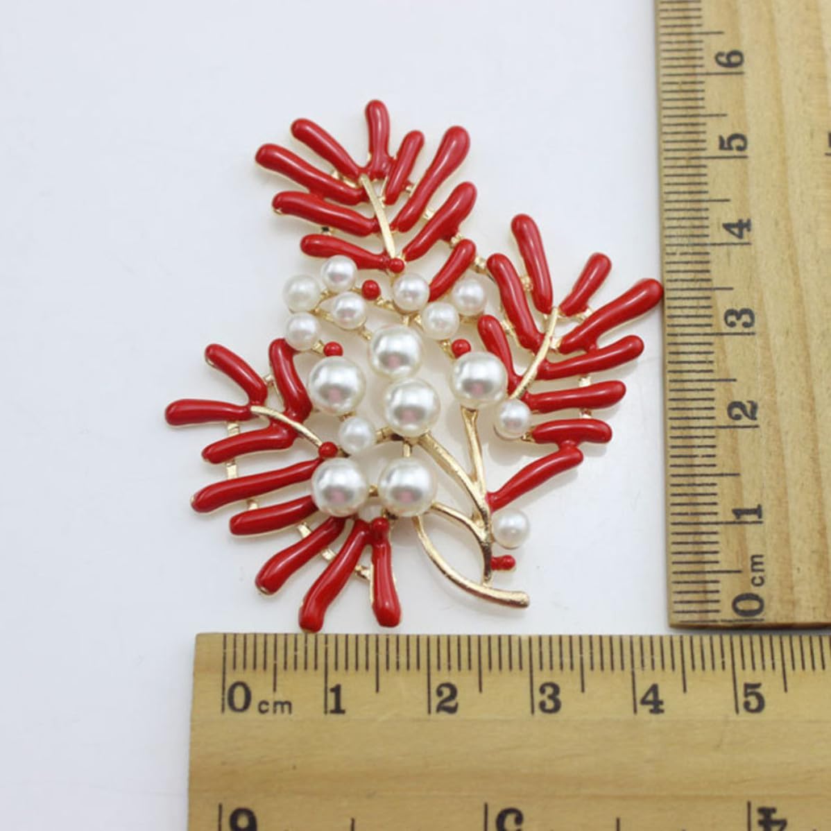 Alasum 2pcs Maple Leaf Phone Case Decoration Red Zinc Alloy DIY Accessory image 2