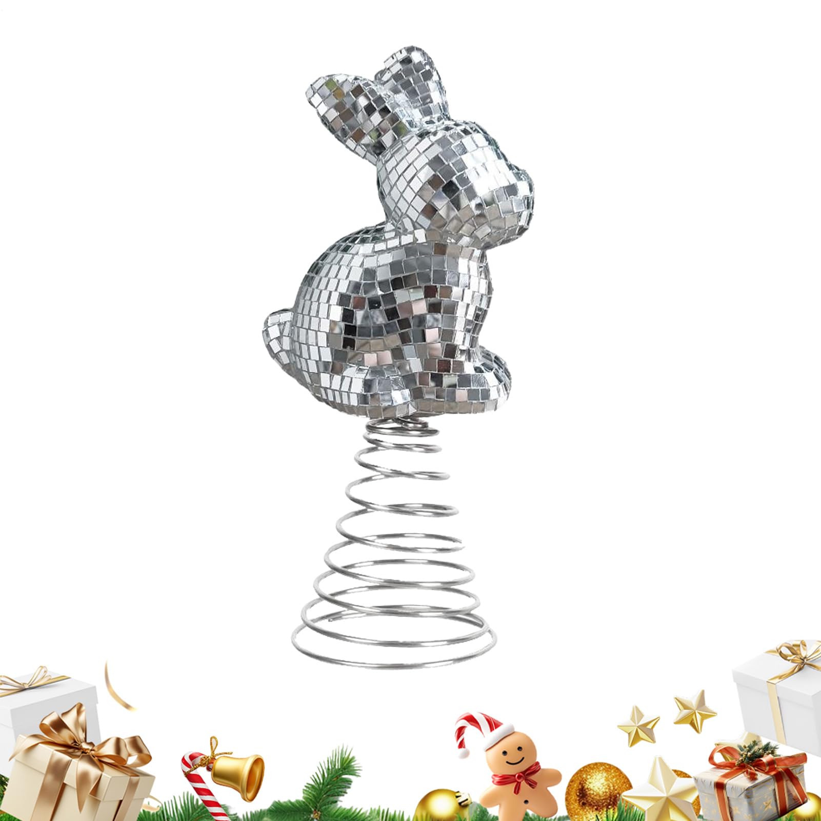 Figurines de lapin déco intérieur pour raviver un salon sombre avec des reflets miroirs
