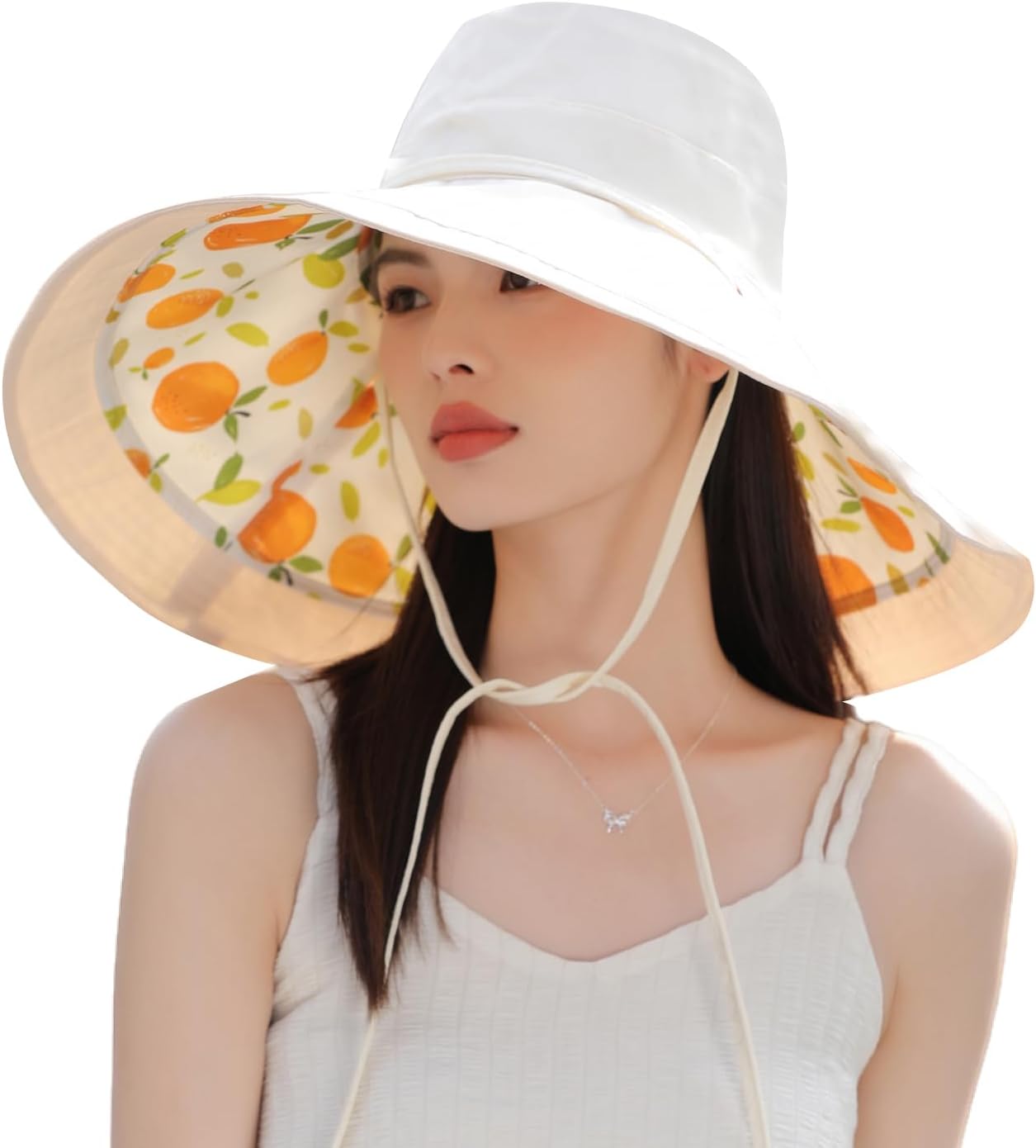 Wide Brim Women Sun Hat Summer Beach Bucket Fishing Hats Metal Wired Edge Packable UV Protection for Hiking Garden Travel - Image 2