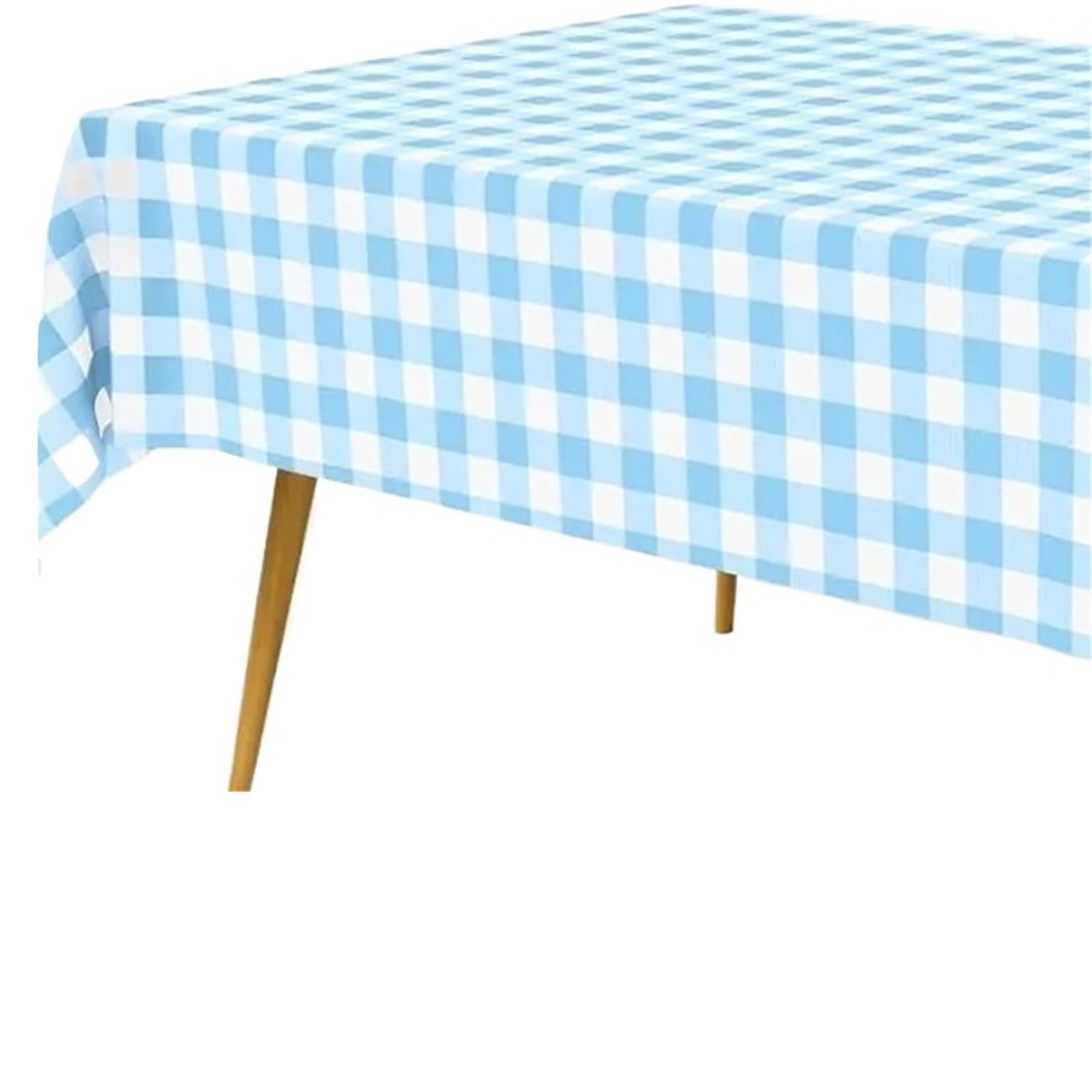 ZNJAMN 12 Packs Of Checkered Pattern Disposable Tablecloths, Waterproof Plastic for Party,Picnic
