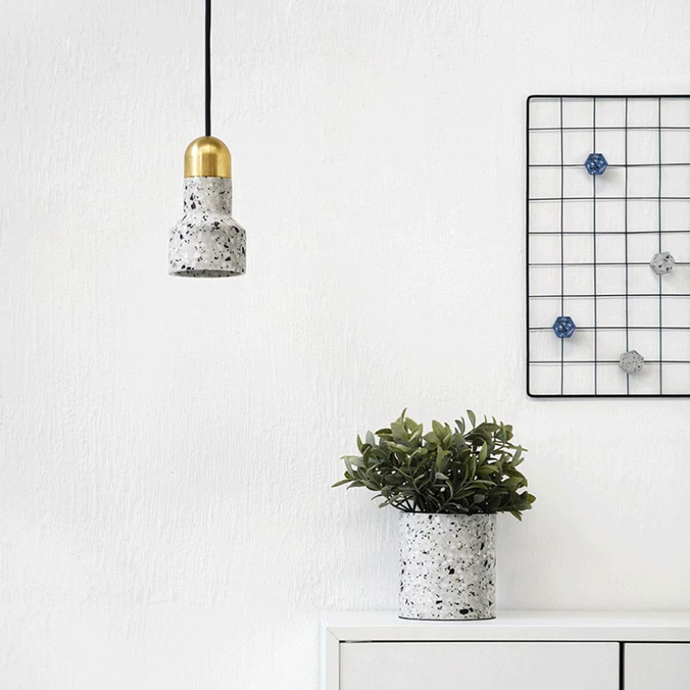Lustre terrazzo design art créatif pour éclairage de bar et salon