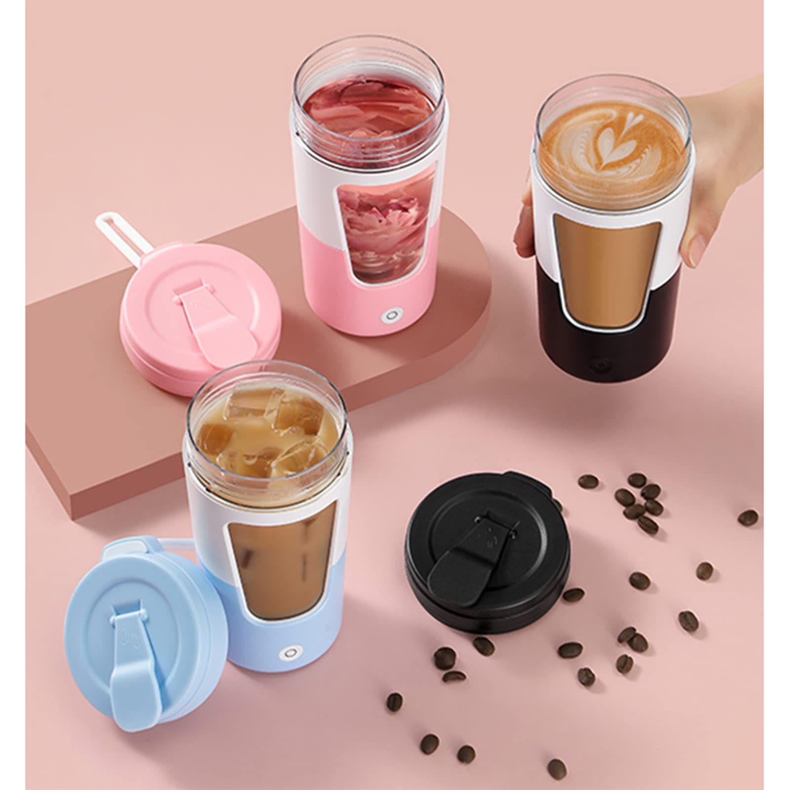 Bottiglia d'Acqua da 430 ml, Tazza in Vetro, Bottiglia Sportiva, Tazza per tè e caffè