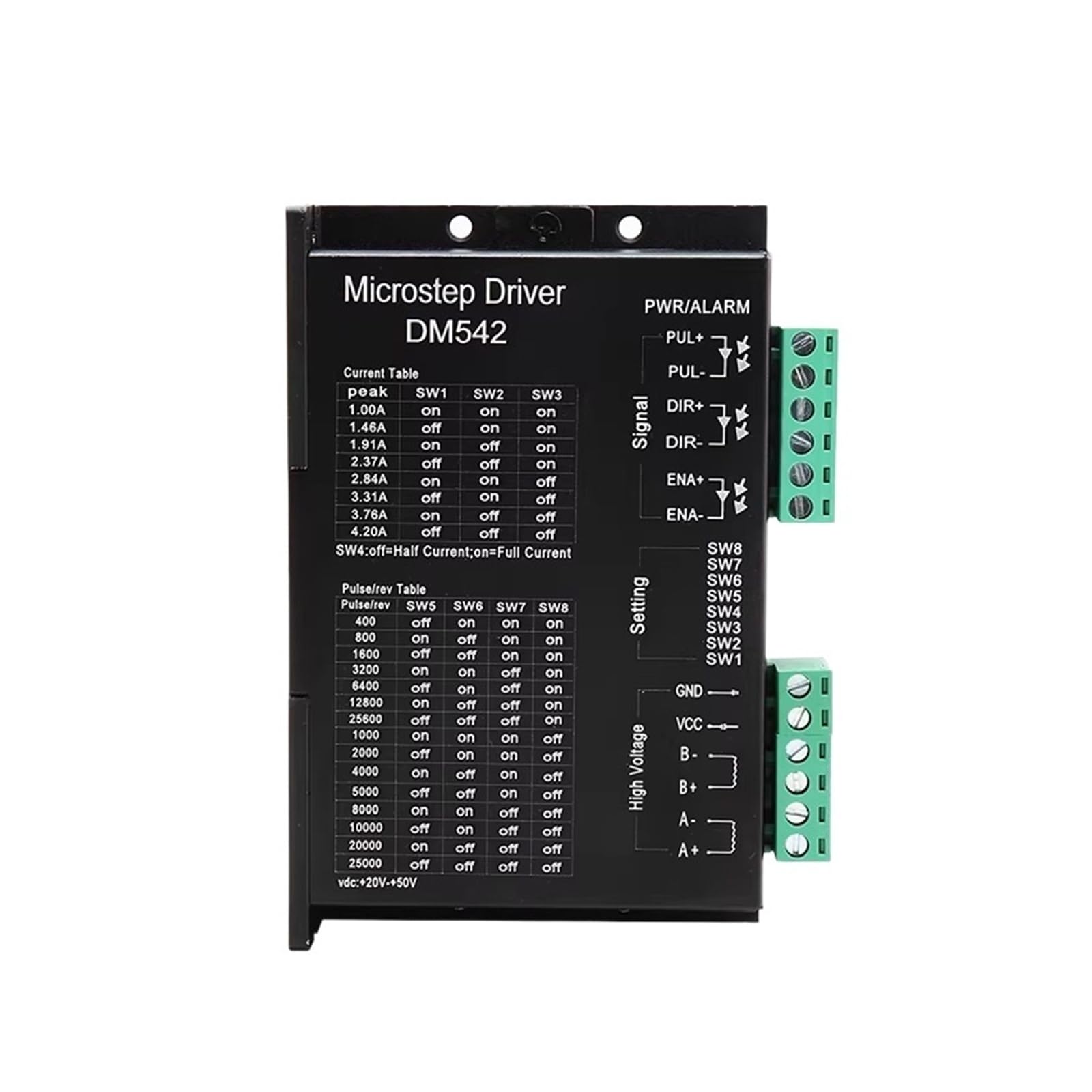 Controlador Paso a Paso Controlador DM542 de Motor de 57 Pasos