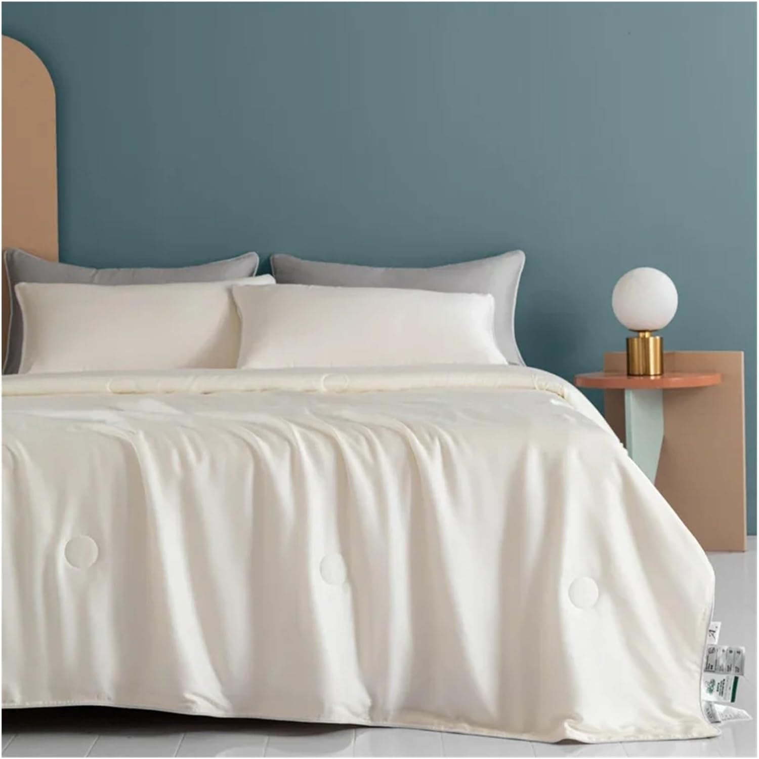 High End Cooling Blanket Compatible with Bed Soft Silky Air Condition Comforter Lightweight Cool Down Summer Quilt Double Side Cold Fabric,Bedding