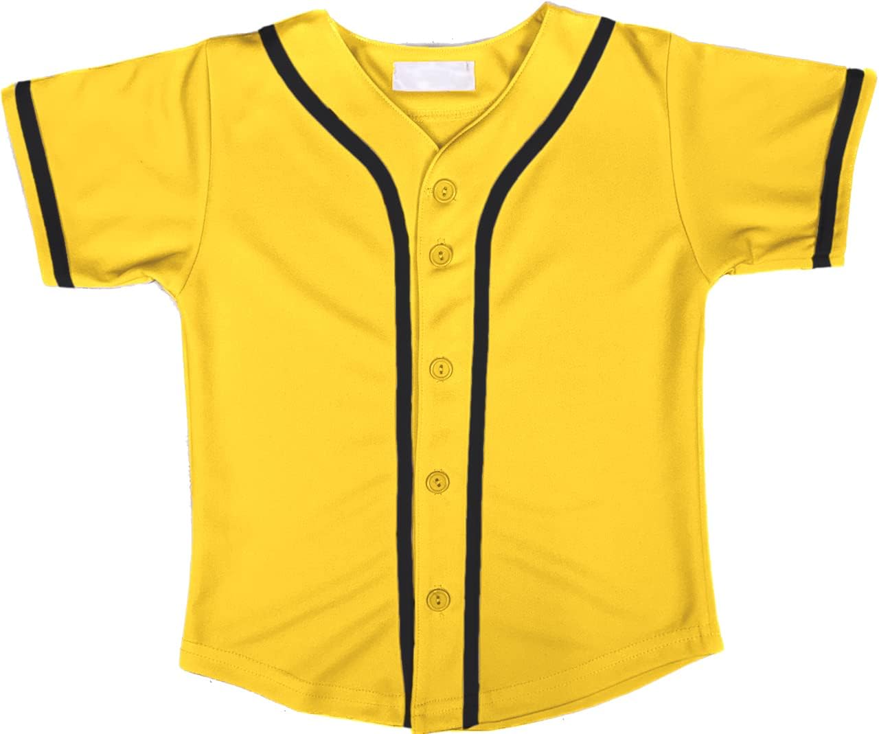 Kids Baseball Jersey Button Down Premium Hip Hop T Shirts Uniform