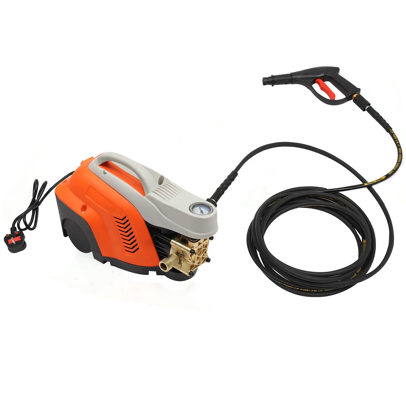 High Pressure Washer, 1300W 400Bar Jet Washers,600L/H Power Washer with 2 7M High Pressure Hose with Three Cleaning Modes for Cars, Fences, Patios, Decks, Patios and Driveway