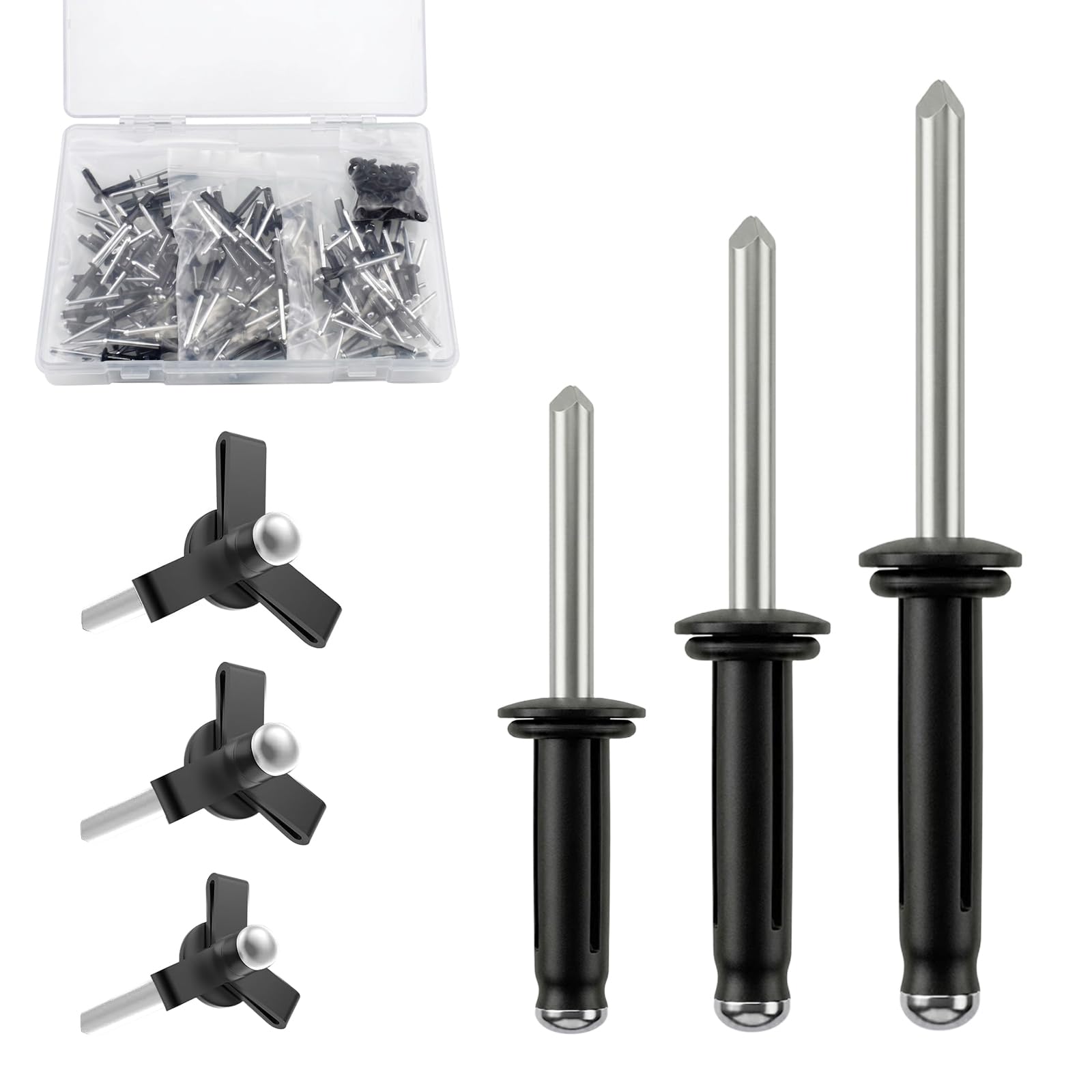 60 Tri-Fold Rivets - Aluminum Pop Blind Rivets -8